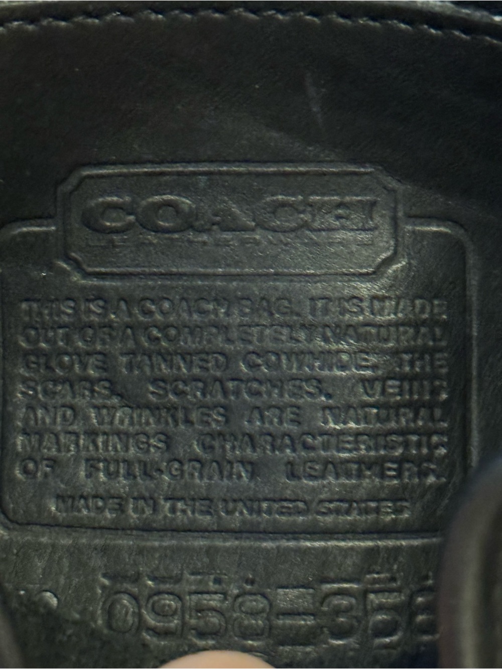 Coach 1980’s “Chrystie” Black Leather bag - Picture 5 of 7